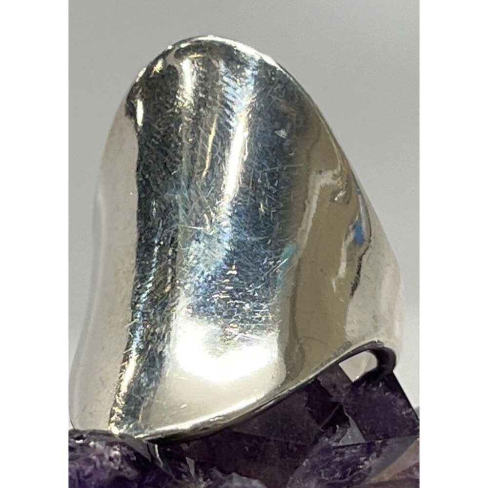 Retired James Avery Sterling Silver Concave Saddle Cuff Ring 14.6g Sz 8
